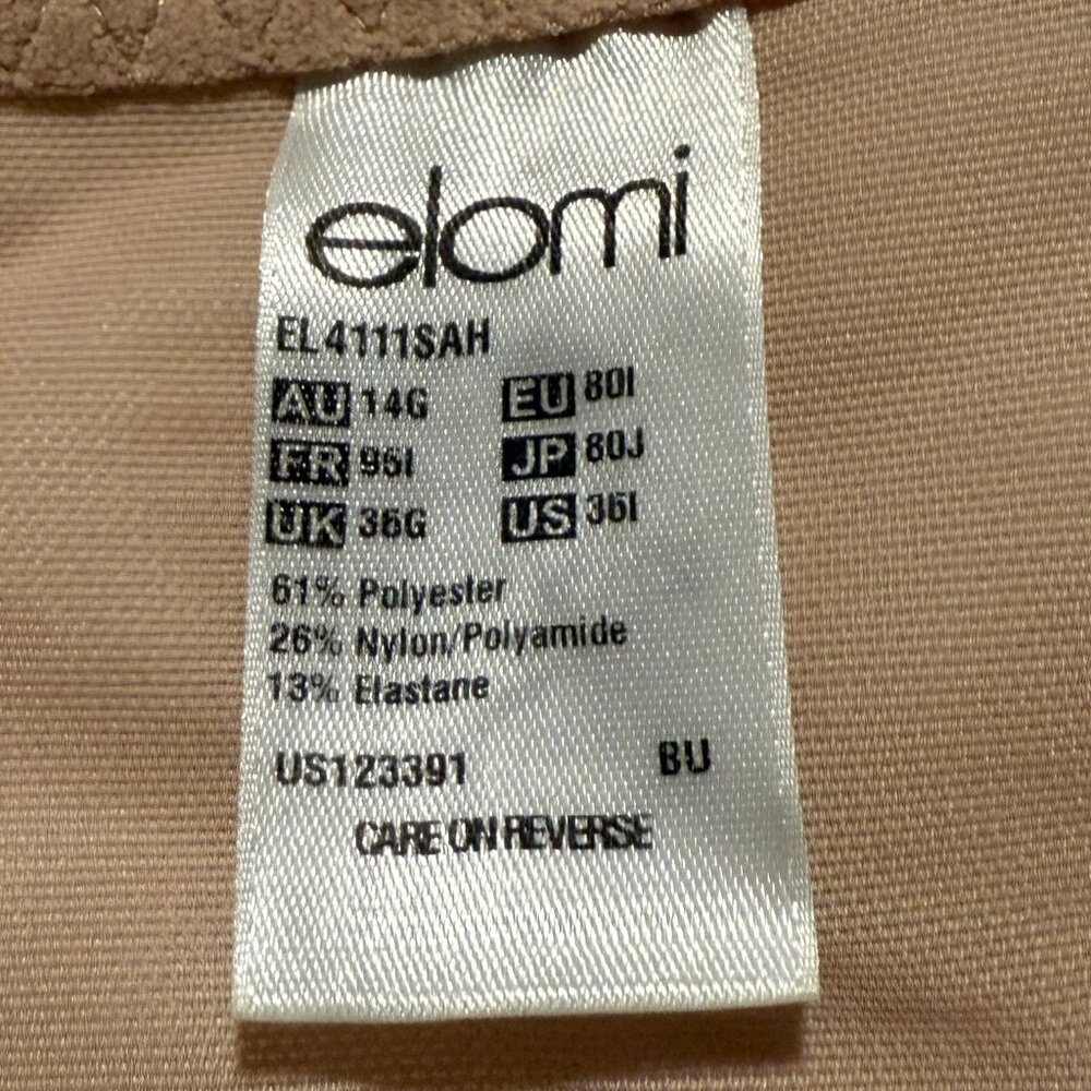 Elomi Nude/Tan Full Coverage Lace Trim Bra - Picture 2 of 2